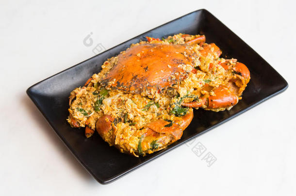 螃蟹-用咖喱粉炒