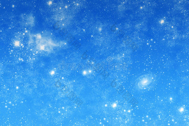 天文学背景蓝色平静的幻想