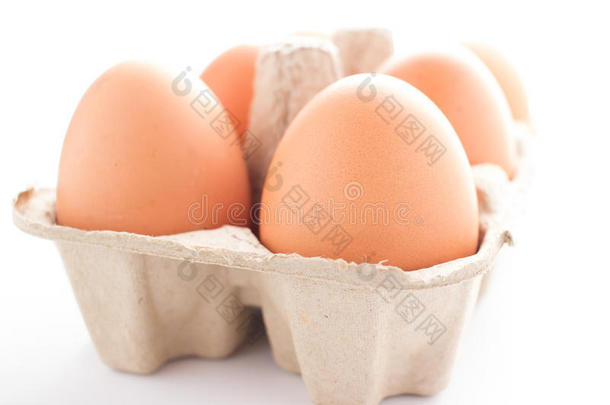 纸篓里装满了鸡蛋