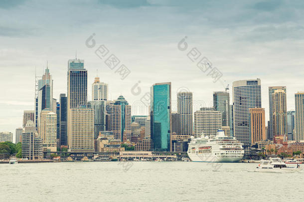 悉尼港的巨大全景，新南威尔士州，南方