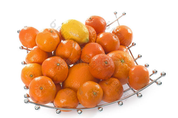 水果碗里的柑橘类水果