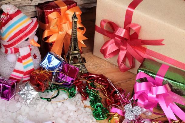 圣诞节礼物和装饰品节日圣诞节。