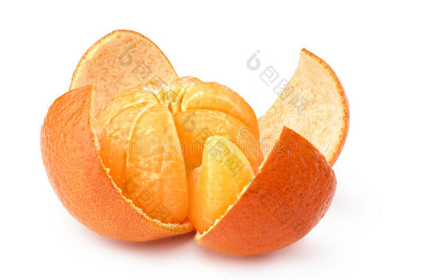 柑橘克莱门汀剪辑切水果