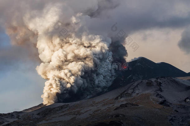 埃特纳<strong>火山</strong>喷发