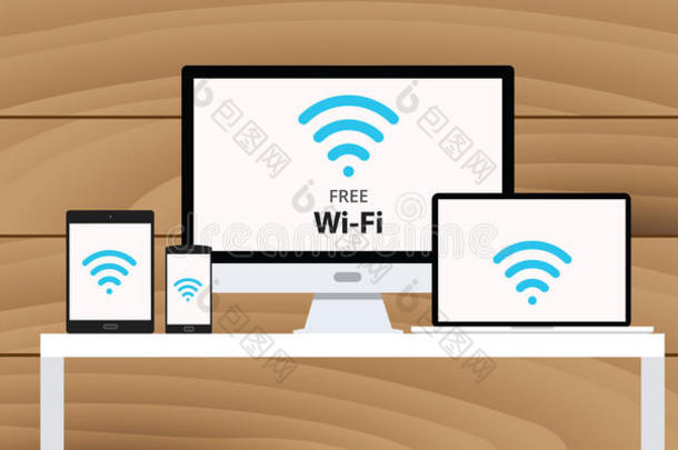 免费wifiwi-fi多平台设备智能手机桌面平板电脑