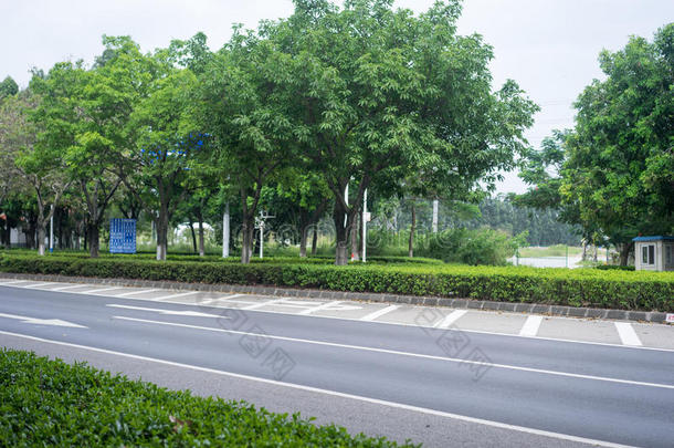 空旷的道路场景