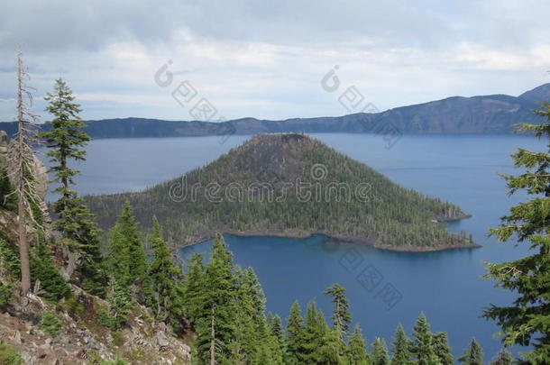 火山口湖，俄勒冈州，美国