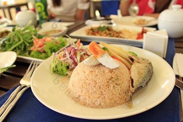 食品炒饭午餐餐泰国菜