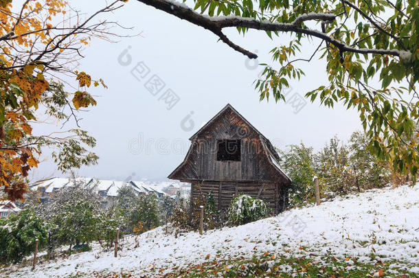和秋天喀尔巴阡山圣诞节气候