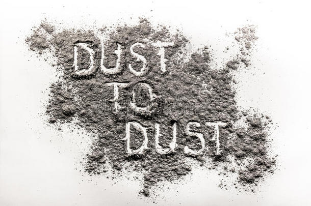 灰尘到灰尘写在灰尘上