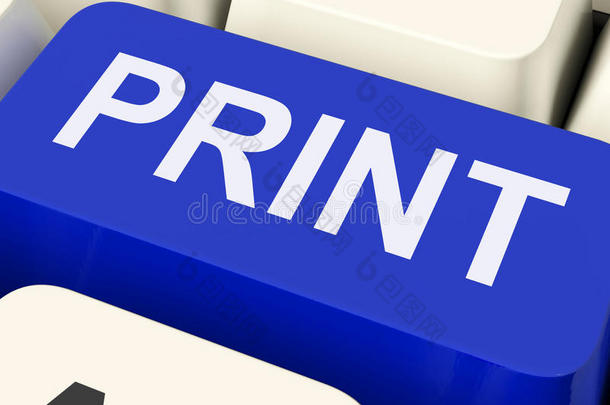 打印键显示打印机打印或打印输出