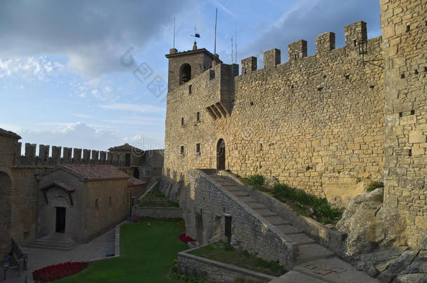 古代的建筑学城堡庭院文化