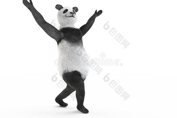 动物人物熊猫舞现代版