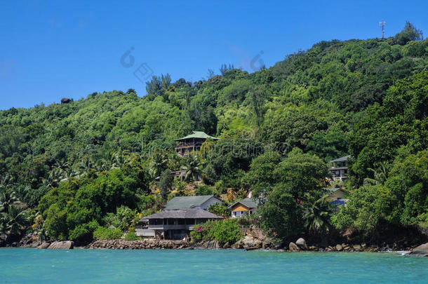 安塞背景海湾海滩美女