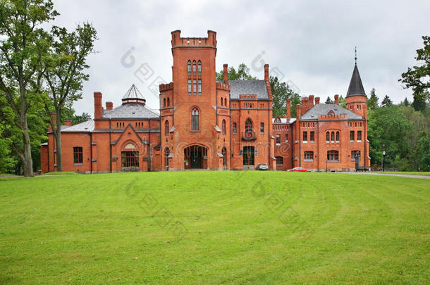桑加斯特村的城堡。 爱沙尼亚