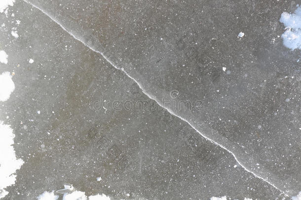 冰面上的裂缝，自然的背景