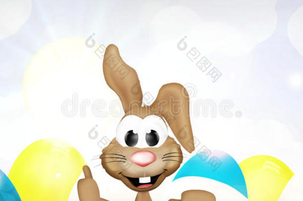 动物背景兔子卡通颜色