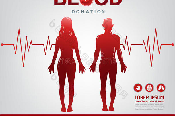 献血载体概念-医院重新开始新的生活