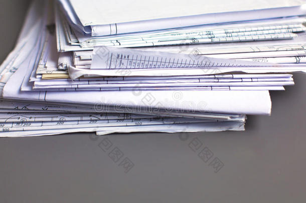 文件堆栈，文件文件夹与白色背景