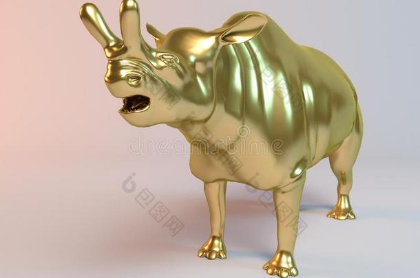 金色3D动物（老二纳苏尔，）