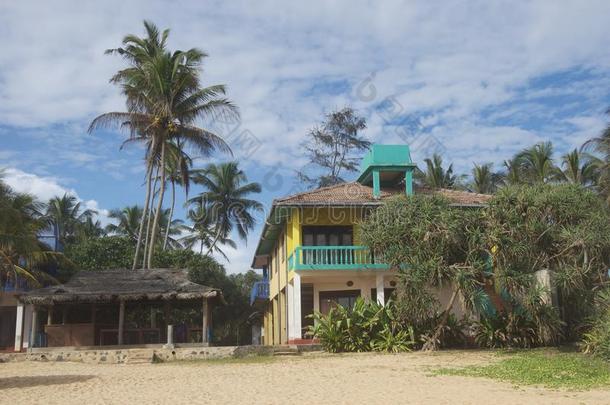 海滩海滩小屋海卡杜<strong>瓦房</strong>子五颜六色