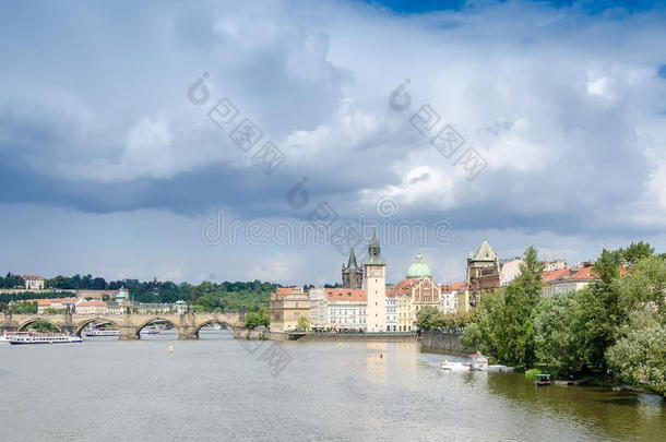 古老的中世纪建筑布拉格，捷克共和国，欧洲