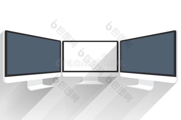 设备模型。 电脑显示器