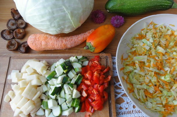 卷心菜炖菜、蔬菜菜谱