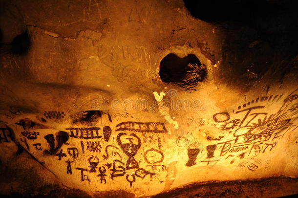 保加利亚的马古拉洞穴的<strong>古画</strong>