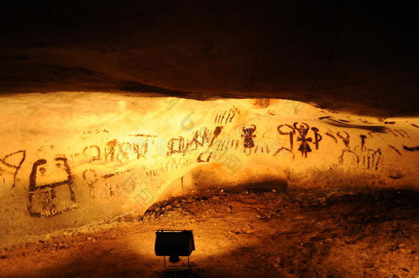 保加利亚的马古拉洞穴的<strong>古画</strong>