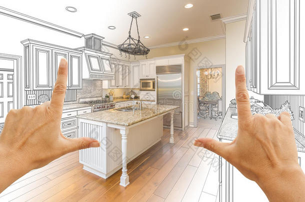 双手框架分级定制厨房设计图纸和照片c