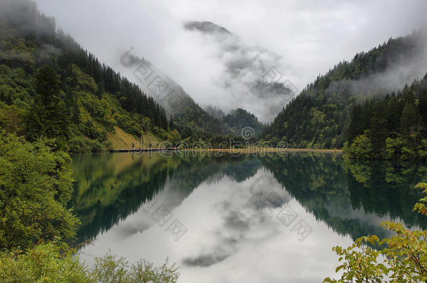 箭竹湖我在九寨沟，中国，亚洲