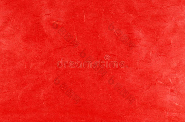 在生动的红纸纹理背景上关闭抽象图案条纹