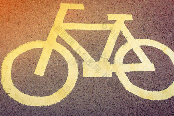 沥青自行车骑自行车水泥城市