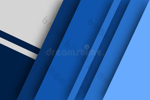 抽象背景是模仿蓝色的调色板，设计材料。矢量