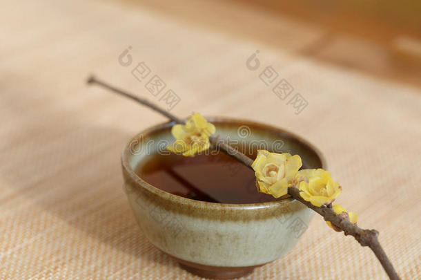 中国李喝茶的场景