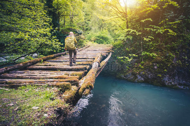 成人冒险背景<strong>背包背包</strong>旅行