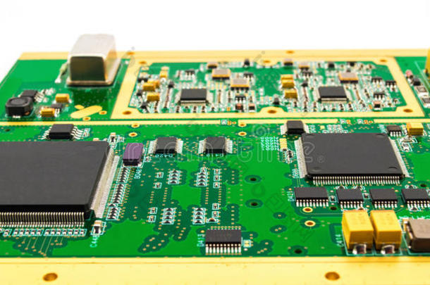 绿色印刷电路板(PCB)