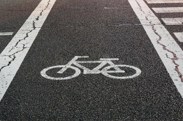自行车路标。