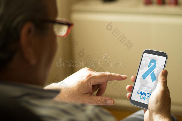 背景蓝色运动癌症细胞