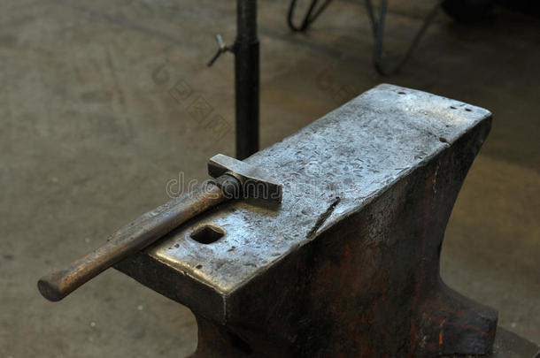 铁砧铁匠设备铁锤坚硬的