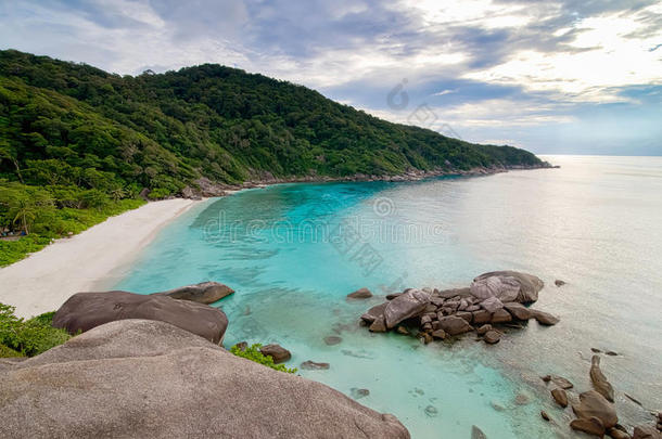 热带海滩，西米兰群岛，安达曼海