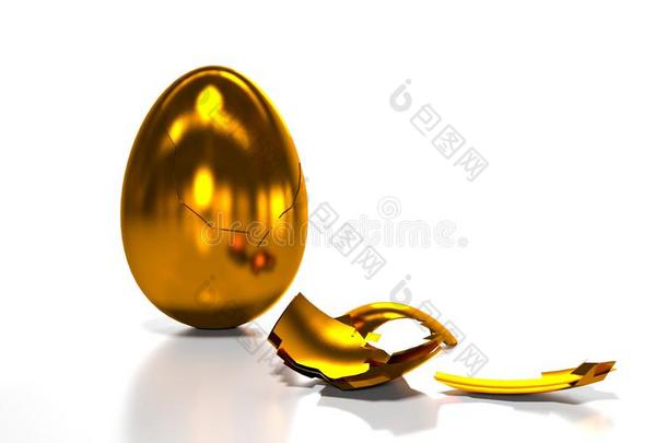 金蛋在破壳里