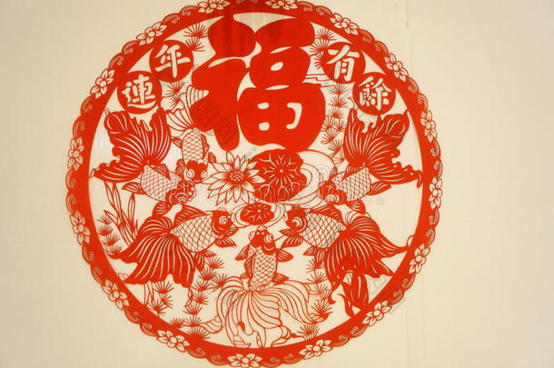 中国剪纸艺术，春节主题