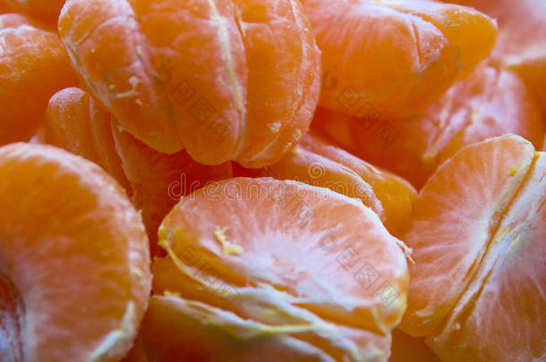 甜熟的橘子。
