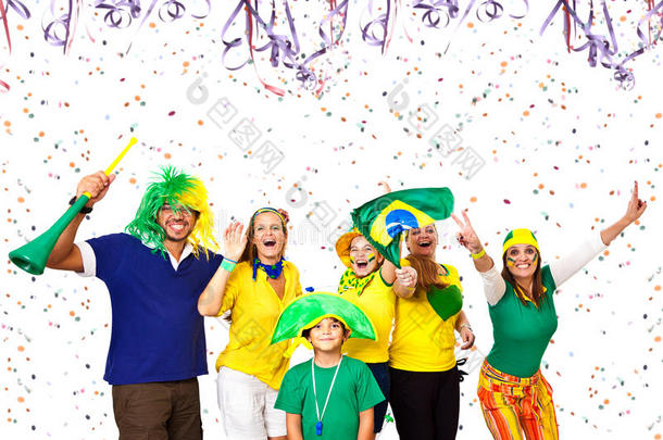 巴西朋友享受狂欢节时光