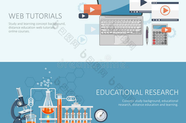化学和科学信息图。 网络教程。 生物和医学研究海报的化学图标背景