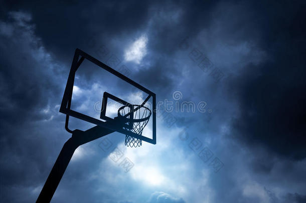 篮球圈与天空
