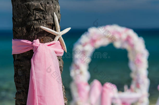 海洋婚礼的装饰品