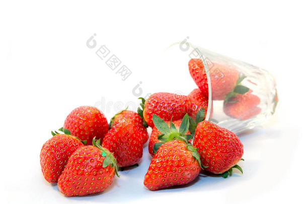 水果草莓食品拉德玻璃